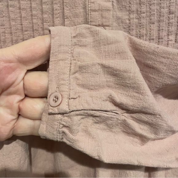 Minibee Mauve Pleated Blouse. Size M - Picture 4 of 6